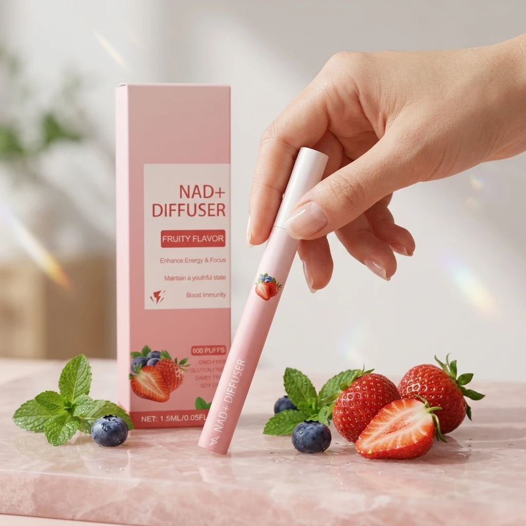 NAD+ Herbal Energy Diffuser Stick | Focus, Immunity & Vitality Herbal Inhalation Diffuser Zpaxo