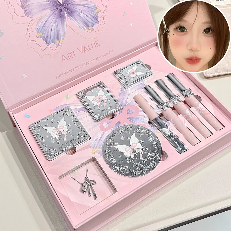 8-Piece Makeup Including Eye Shadow Powder Blusher Highlighter