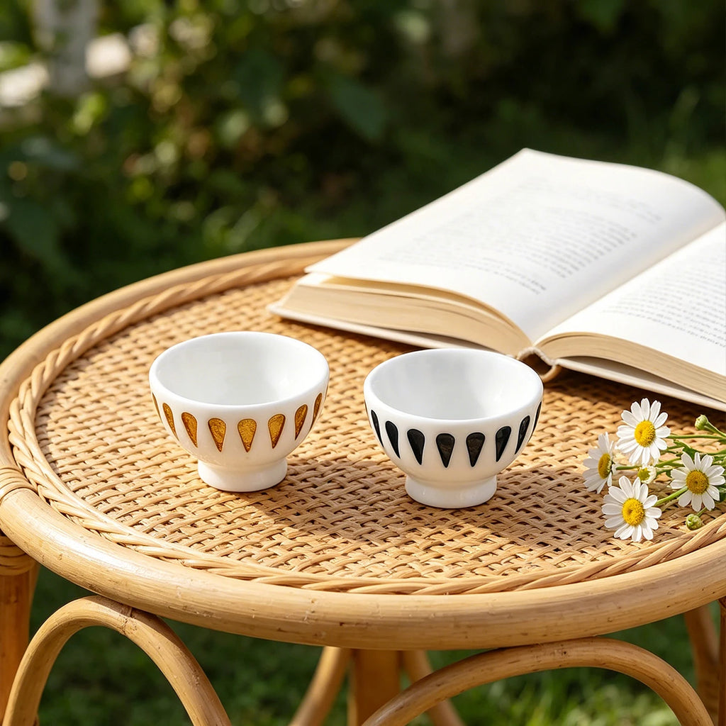 Hand-Painted Miniature Resin Bowls – Dollhouse Kitchen Props