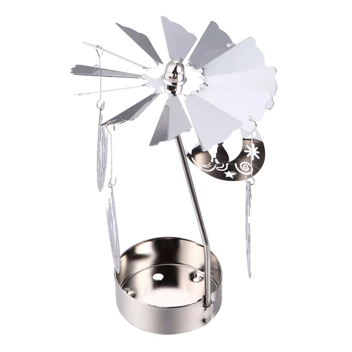 Chic Rotating Stand Adorable Cat Moon Charm Romantic Metal Holder