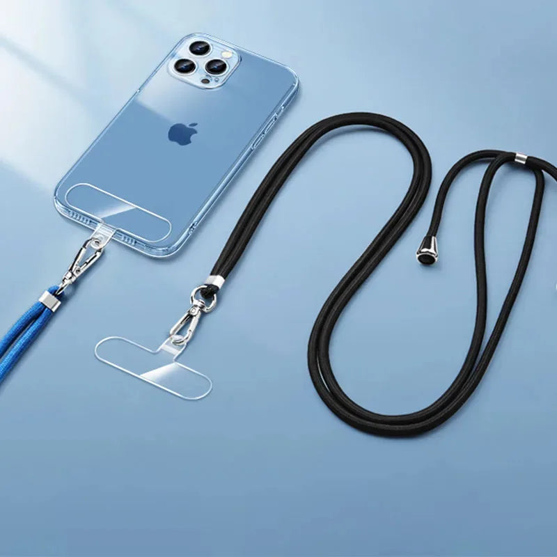 Transparent Phone Lanyard Patch Card | TPU Strap Connector