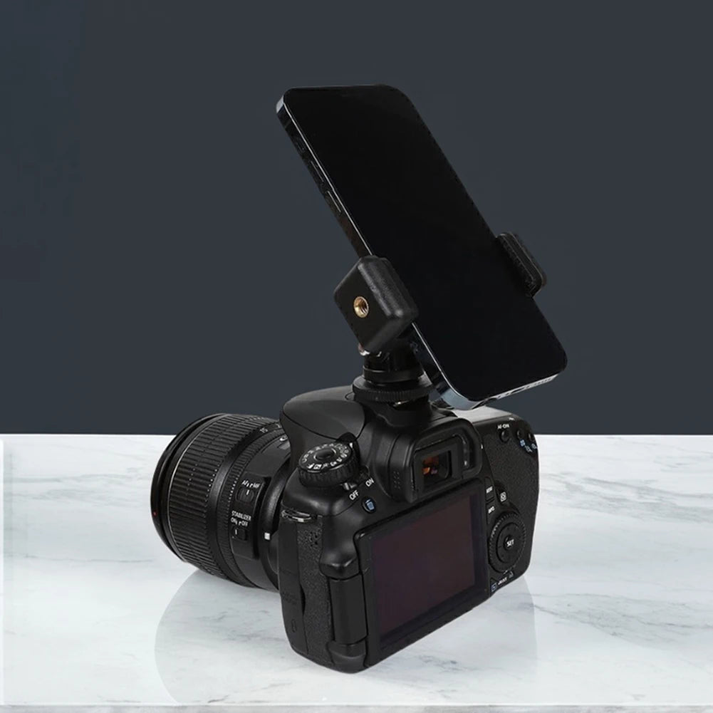 Camera Shoe Phone Holder 360 Rotation Mobile Clip Monitor Flexible