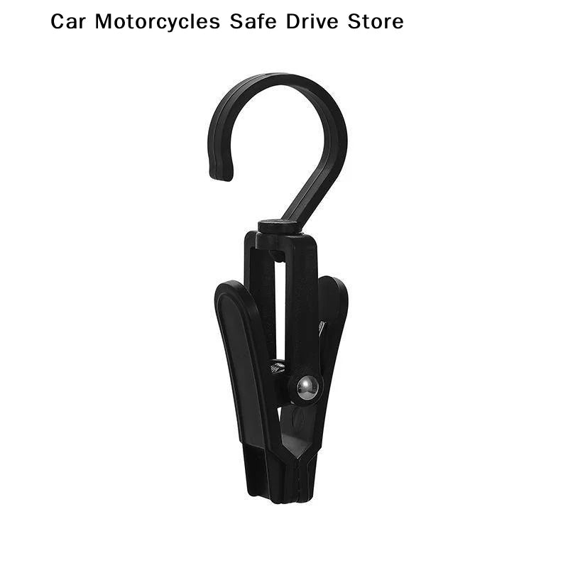CM5 Plastic Hanging Clips 360 Degree Swivel Hooks Non Slip Grip