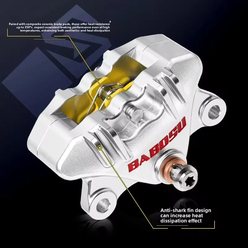 BABOSU FS-1 2-Piston CNC Brake Caliper for Electric Scooter