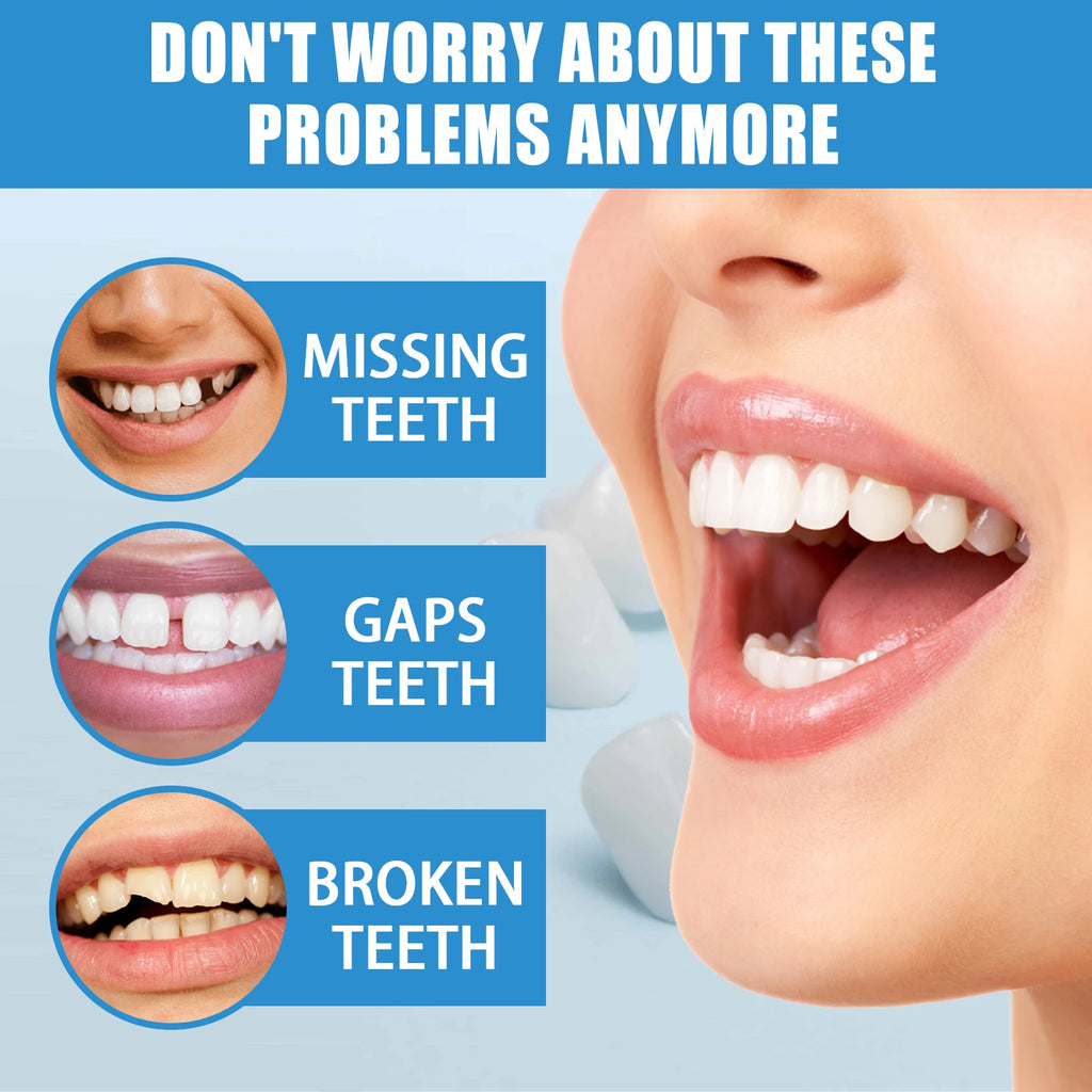 Temporary Tooth Repair KitFor Halloween makeup, fix gaps, cavities and broken teeth with moldable dental resin Zpaxo