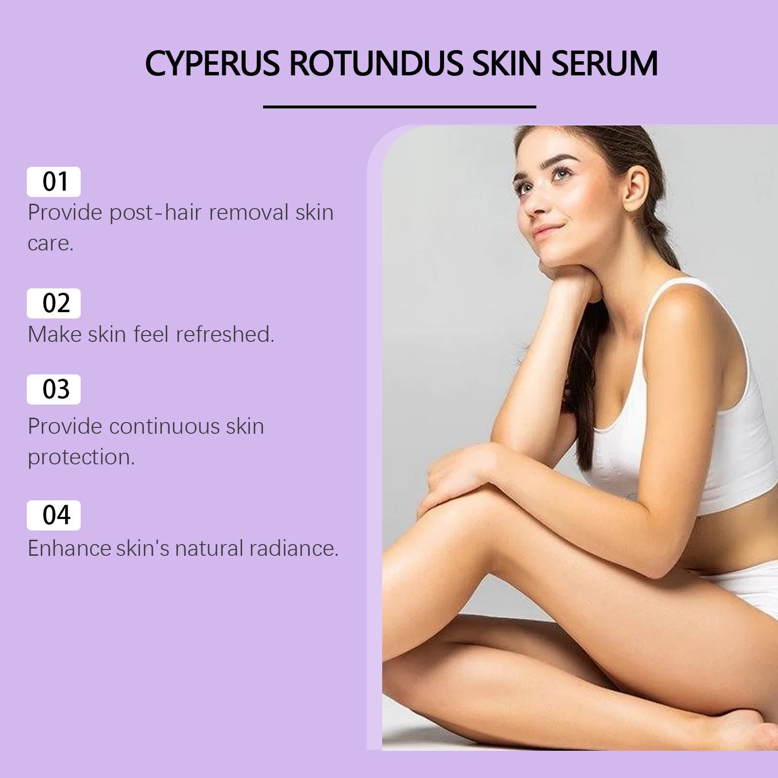 Cyperus Rotundus Hair Growth Inhibitor Serum 60ml | OceAura Hair Growth Inhibitor Serum Zpaxo