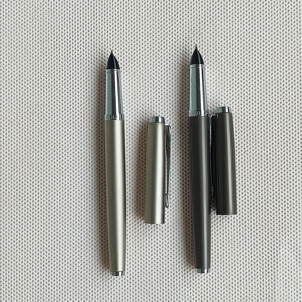Old Stock Yongsheng 833 Fountain Pen Short Metal Pocket Practice Pen For Elementary School Students Stationery Zpaxo