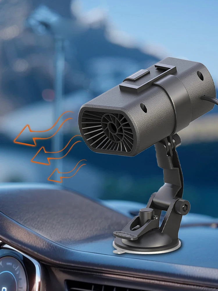 12V 150W Frost Snow Mist Removal Machine Adjustable Window Windshield Defrosting Heater Portable Car Heater for Vehicles Zpaxo