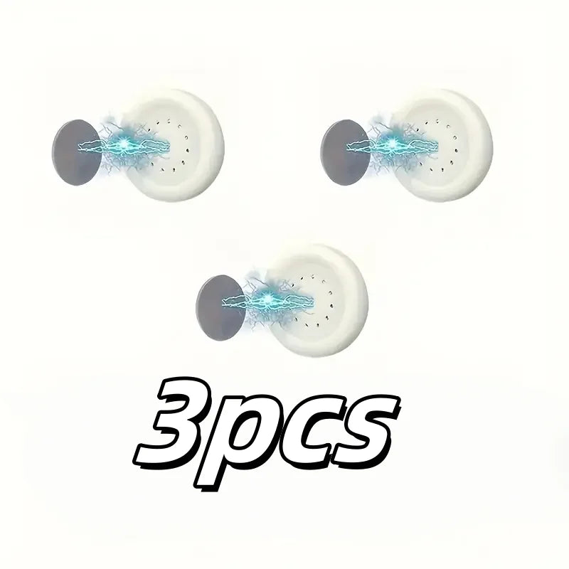 3pcs No Drill Magnetic Remote Holder - Wall Mount for TV/AC/DVD Remotes, White Space-Saving Design Zpaxo 3pcs