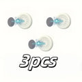 3pcs No Drill Magnetic Remote Holder - Wall Mount for TV/AC/DVD Remotes, White Space-Saving Design Zpaxo 3pcs