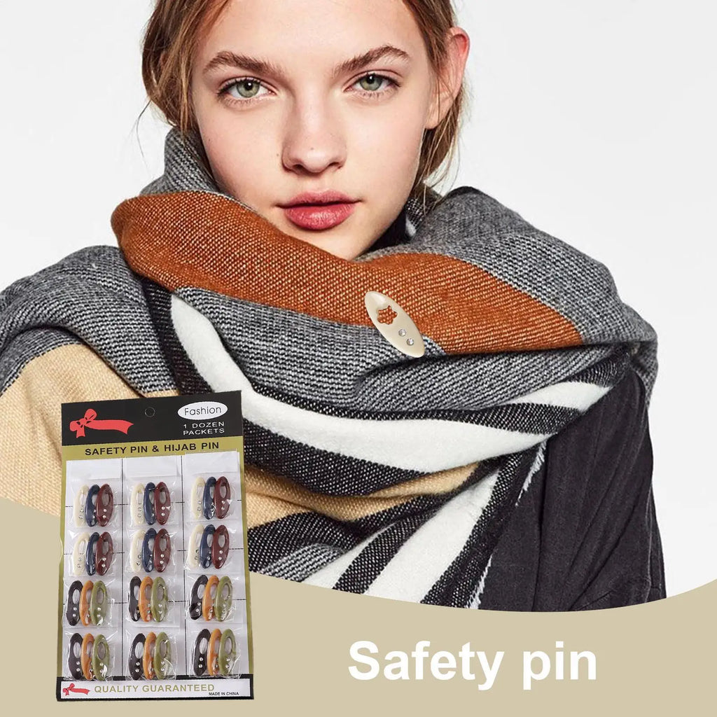 Safe Quilting Pins Stylish Hollowed Multipurpose Accessories Decorative Safety Pins For Family Friends Colleagues Sewing Zpaxo