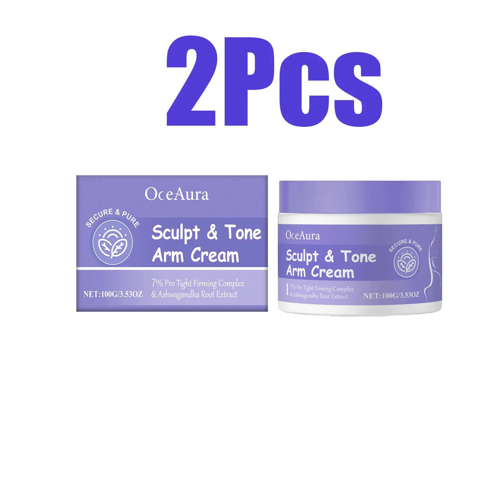 OceAura Arm Firming Cream – Tighten, Lift & Anti-Aging Arm Firming Cream Zpaxo 2 x 100g Boxed