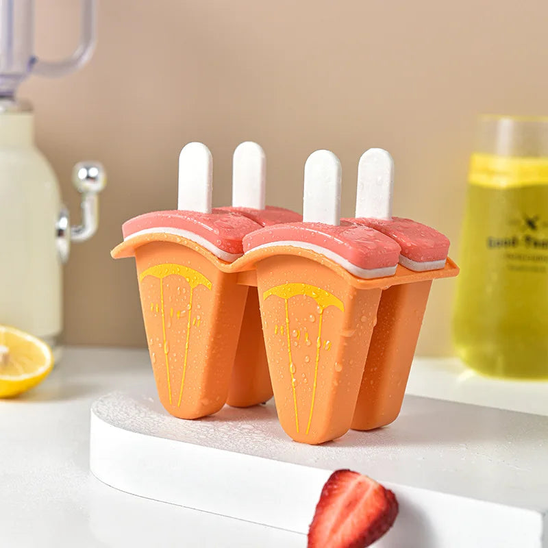 Grid Ice Cream Mold Fruit Shaped Covered Creative DIY Kitchen Making
