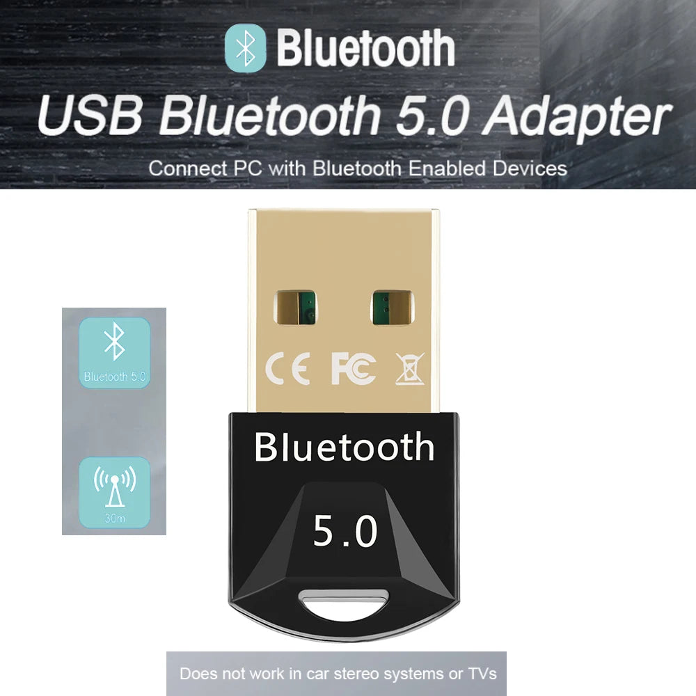 USB Bluetooth-compatible 5.0 Adapter Receiver Wireless BT Dongle High Speed Transmitter Wireless USB Adapter Zpaxo