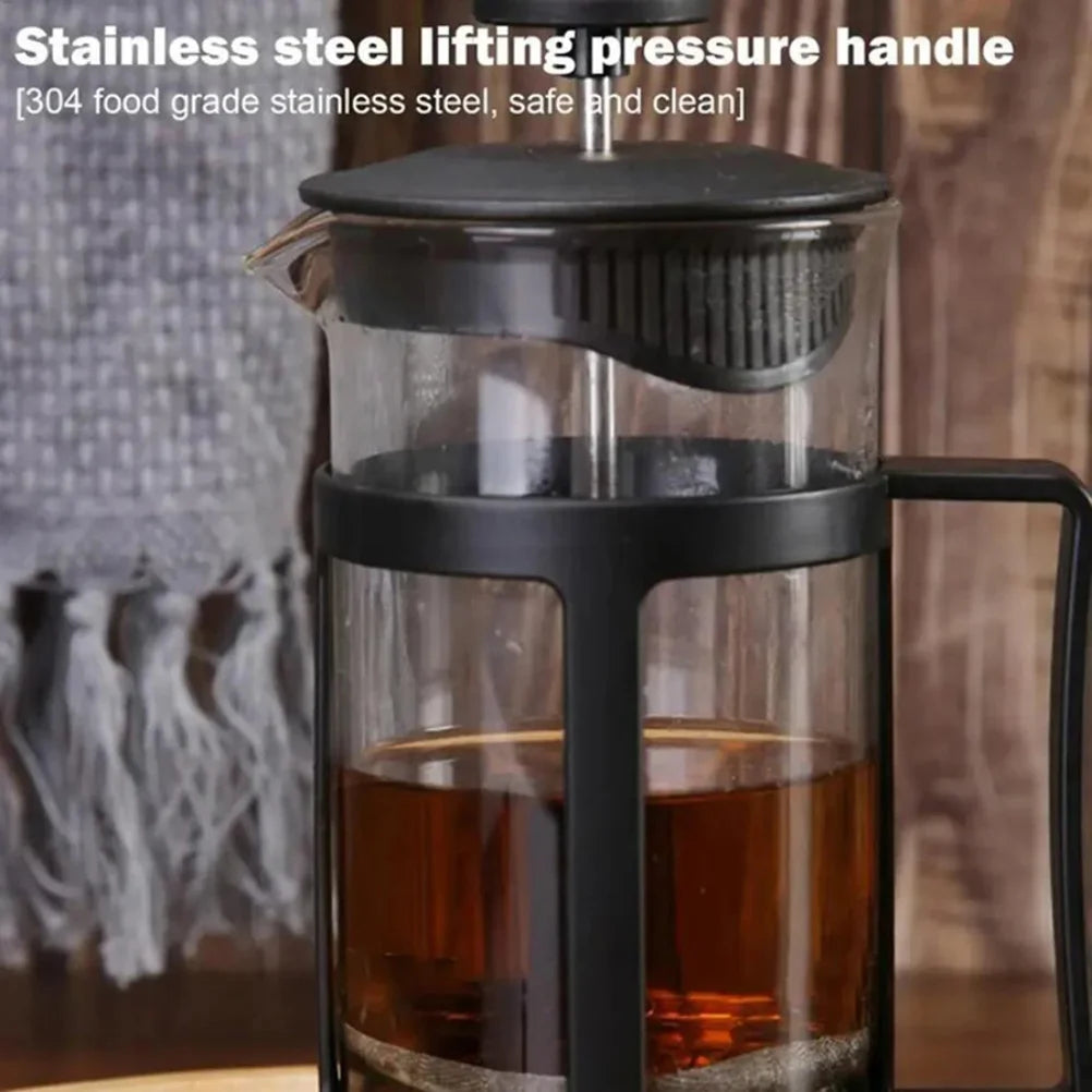 Stainless Steel Tea Coffee Brewer with Filter Heat-Resistant Anti-Rust Multifunctional with Handle Tea Maker for Making Coffee Zpaxo