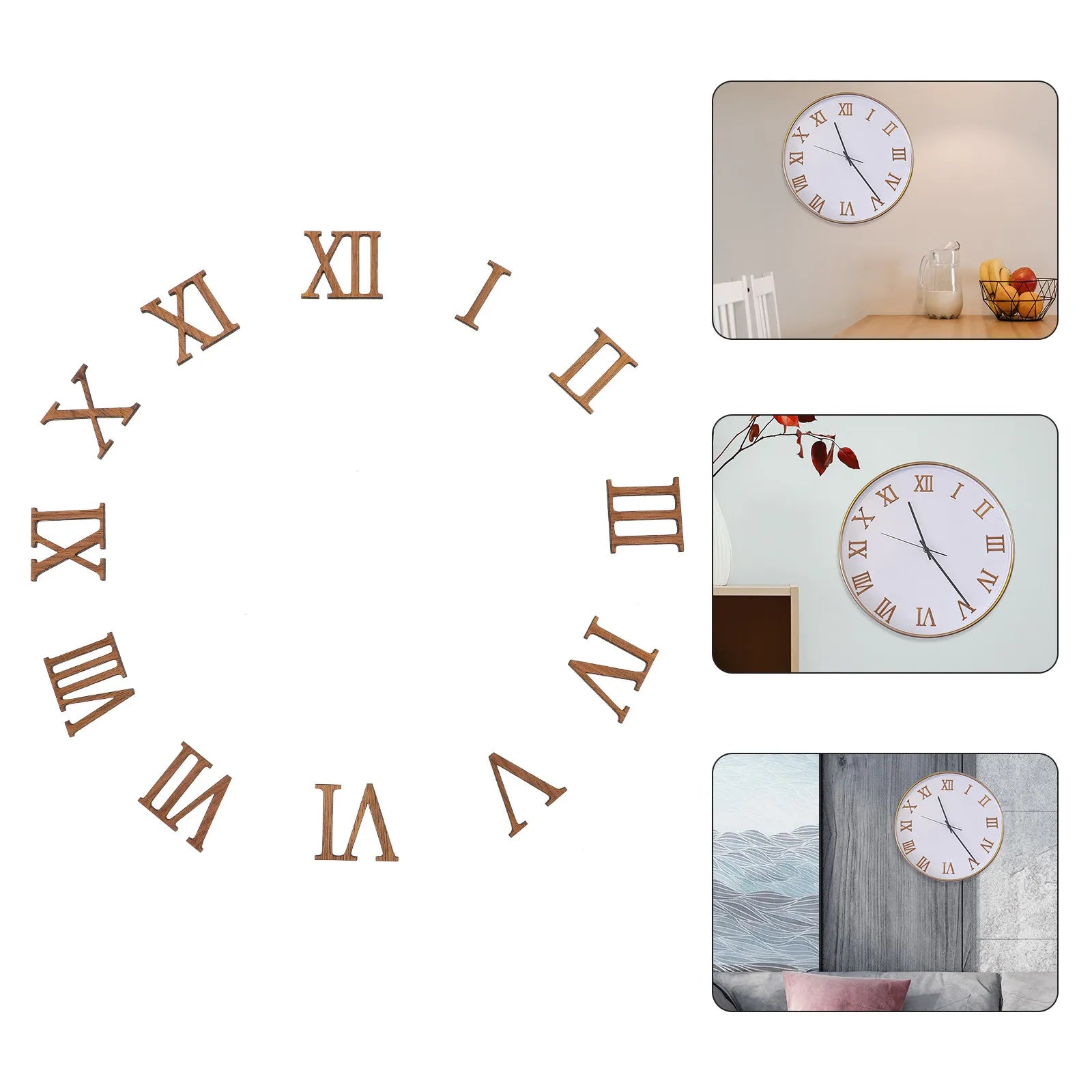 Clock Accessories Black Roman Numeral Wall Number Hardware Numbers