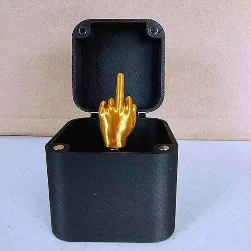 Out Box Pop-up Middle Finger Creative Desk Home Decor Gifts Novelty