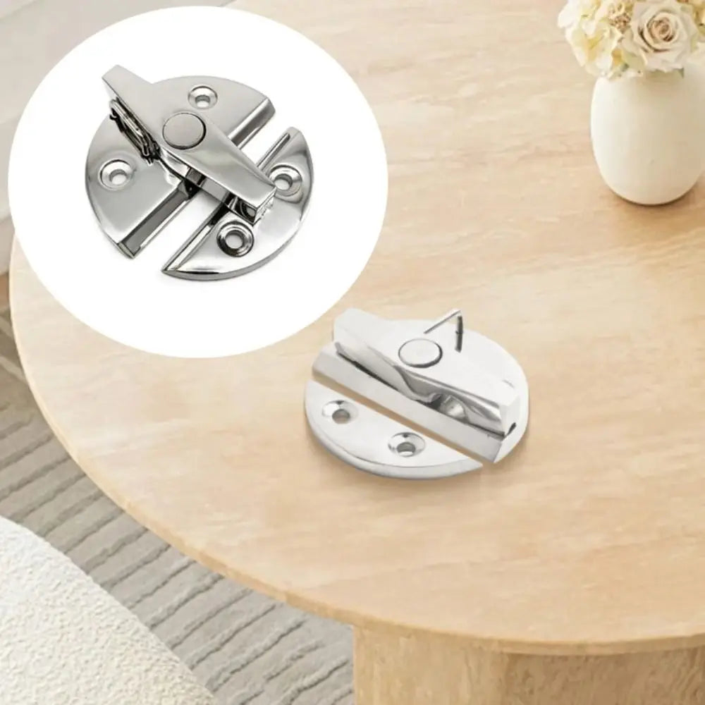 316 Stainless Steel Marine Cabinet Lock 180 Degree Rotation Round Shape Boat Hardware Accessories Durable Hardware Zpaxo