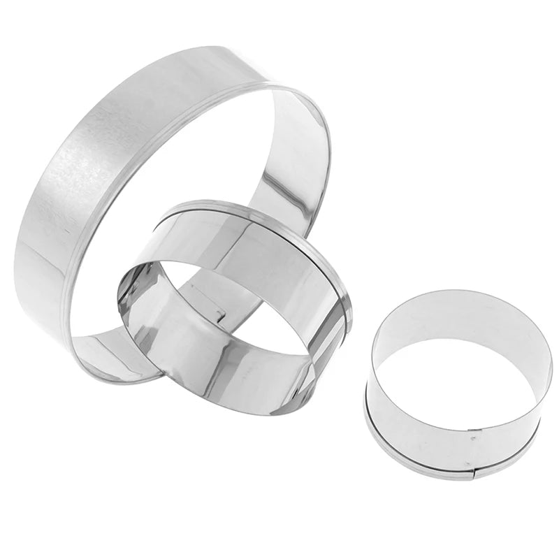 Round Circle Stainless Steel Cookie Cutter Biscuit DIY Baking Pastry Zpaxo