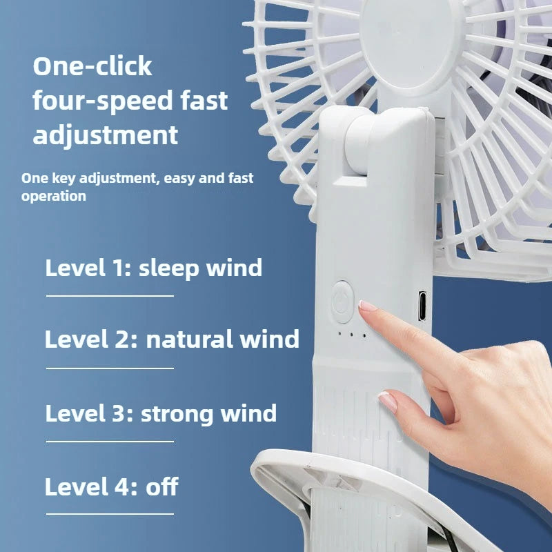 Multifunctional Clip Fan Desktop Wideangle Blower Hanging Wall Fan Threespeed High-wind Handheld Portable Fan Must Have Outdoors Zpaxo