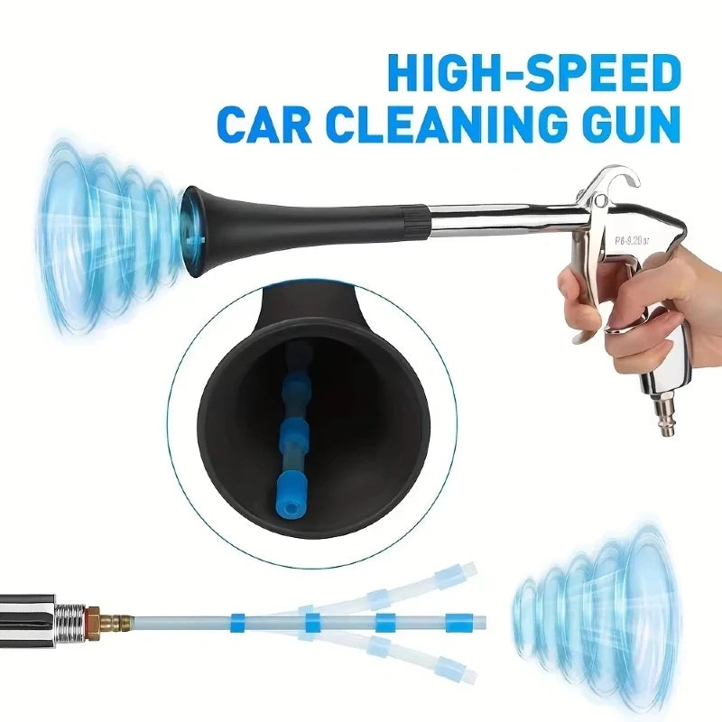 Pneumatic Tornado Car Interior Cleaning Gun Cyclone Dust Blower Auto