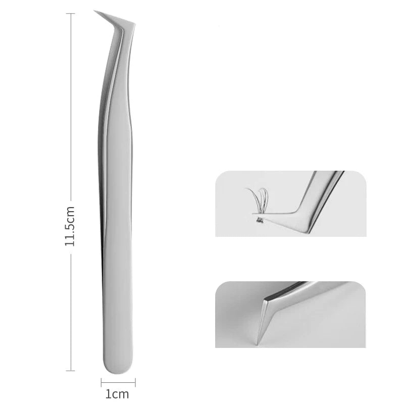 False eyelash grafting forceps Different shapes meet different usage requirements. The operation is simple. Get started quickly Zpaxo style c-1pc