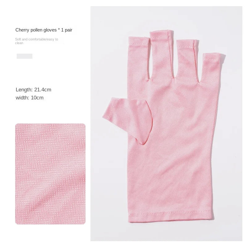 Nail Art Glove UV Protection Glove Anti UV Radiation Protection Gloves Protecter For Nail Art Gel UV LED Lamp Tool Zpaxo