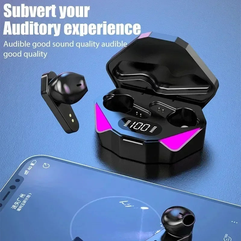 X15 Earphones Bluetooth Wireless Gamer Headphones 65ms Low Latency