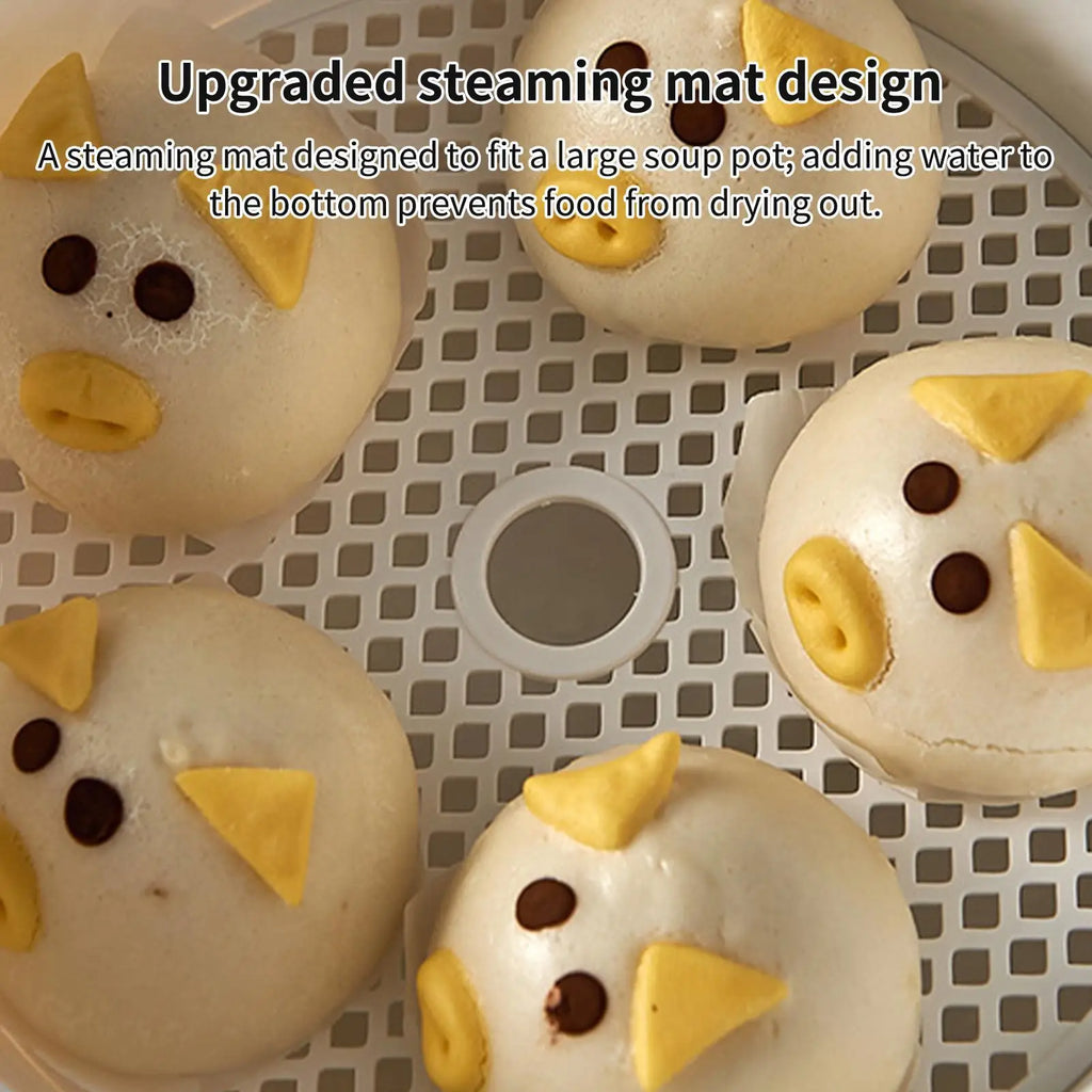 Microwave Steamer Lid Handle Kitchen Cookware Vegetables Dumplings
