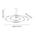 Spiral Sheet Hanger Foldable Stainless Steel Spiral Drying Rack Space Saving Bedspread Hanger for Bedspread Coverlet Mattress Zpaxo A China Mainland