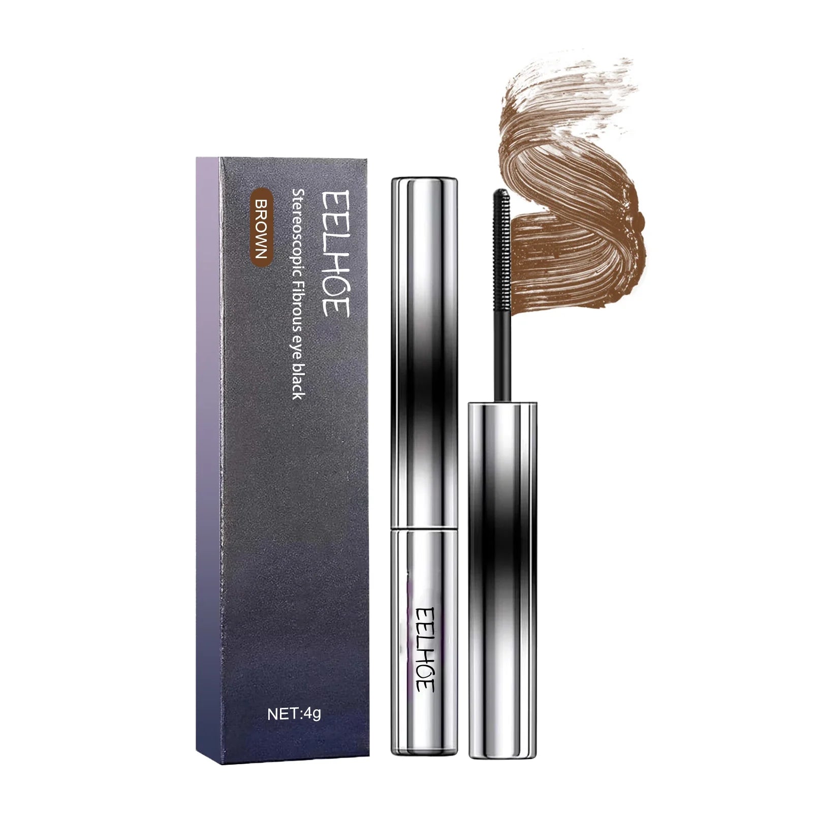 Eelhoe Waterproof Curling Mascara – Lengthening & Thickening Waterproof Mascara Zpaxo brown 1pcs