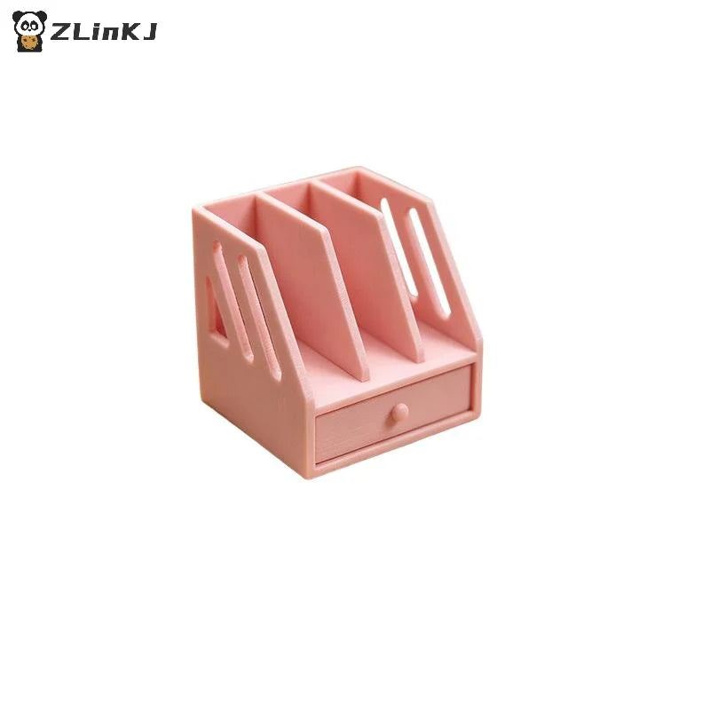 Miniature Desktop Storage File Basket 1 12 Dollhouse Mini Cabinet Zpaxo