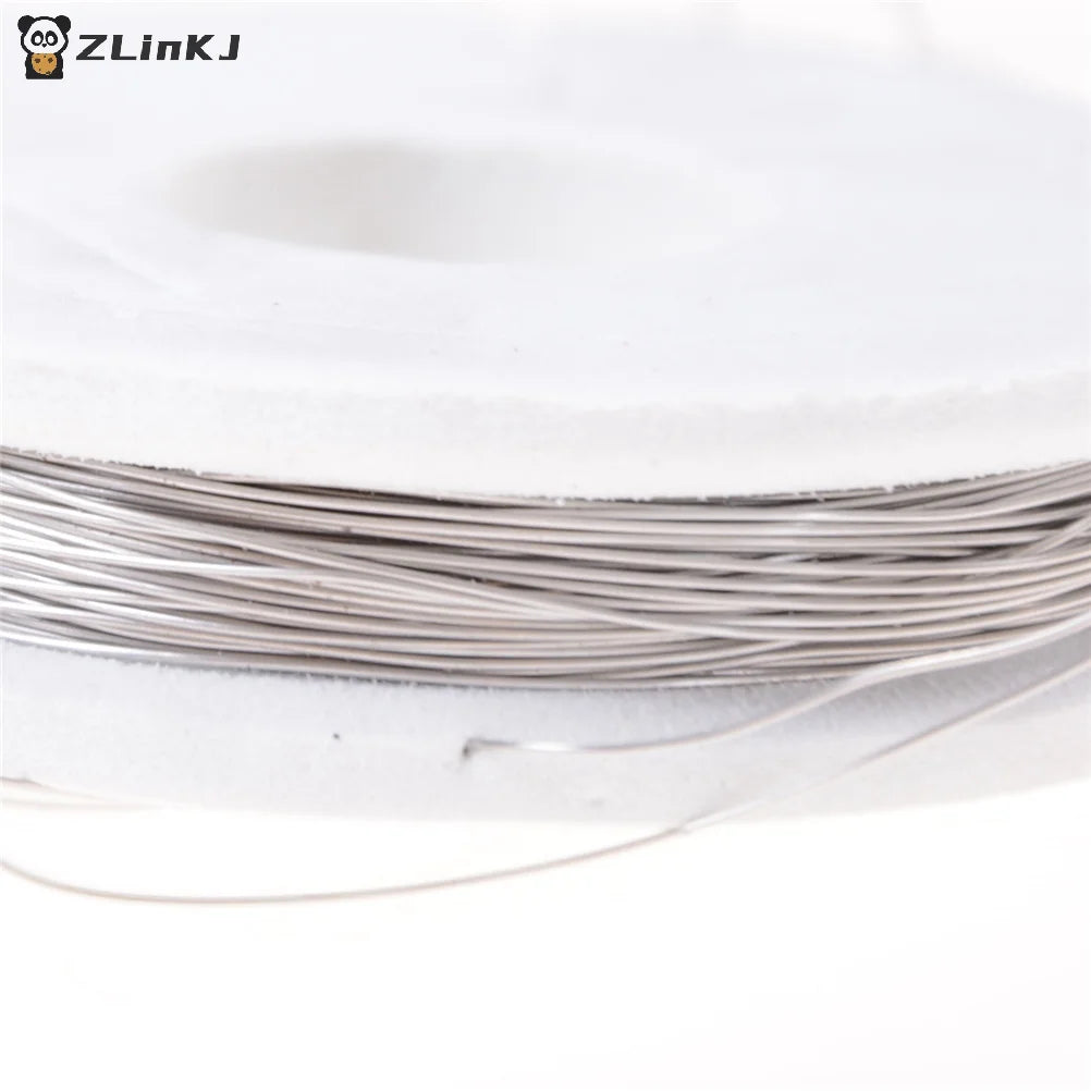 ▶10m Nichrome wire Diameter 0.2MM 0.3MM Heating wire Resistance wire Alloy heating High Density Coils Premade Coil Zpaxo