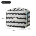 Hot Ins Striped Travel Storage Bag, Bathroom Cosmetics, Dry and Wet Separation, Wash Bag, Multi-functional Bedroom Storage Bag Zpaxo black stripe 23cmX9.5cm X18cm