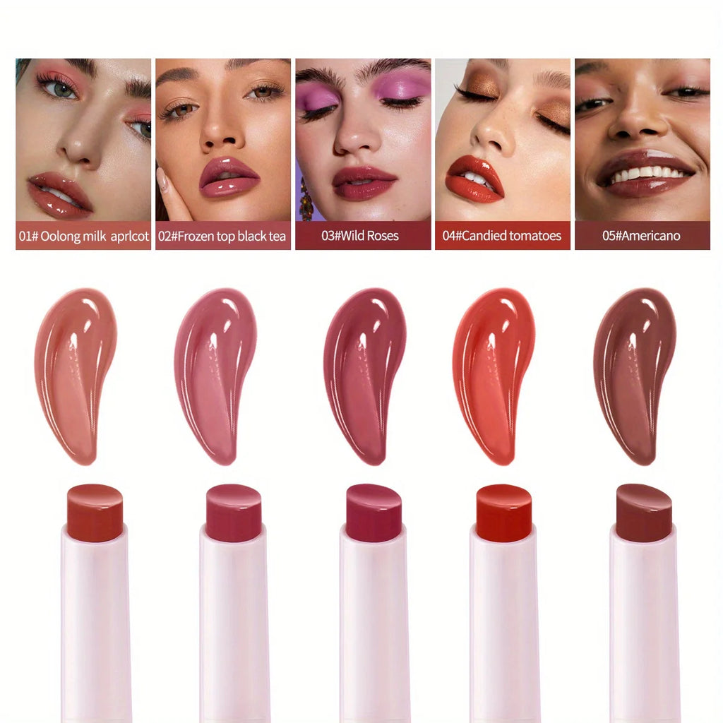 Light-holding mirror solid lip gloss, water-gloss mirror lip glaze, not easy to stick to the cup Zpaxo