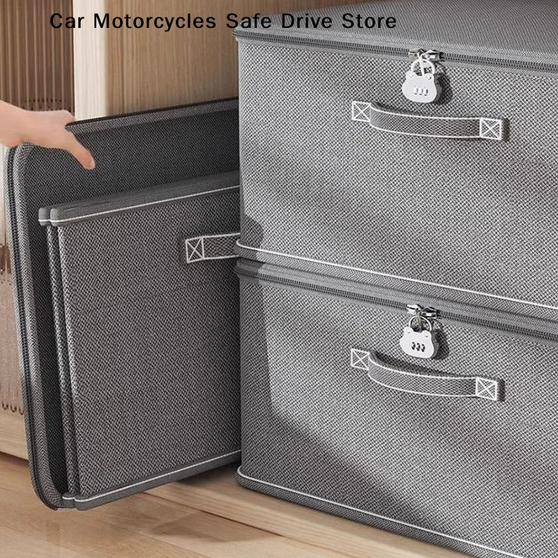 Large Lockable Box Clothes Organizer Password Lock Pants Sweater