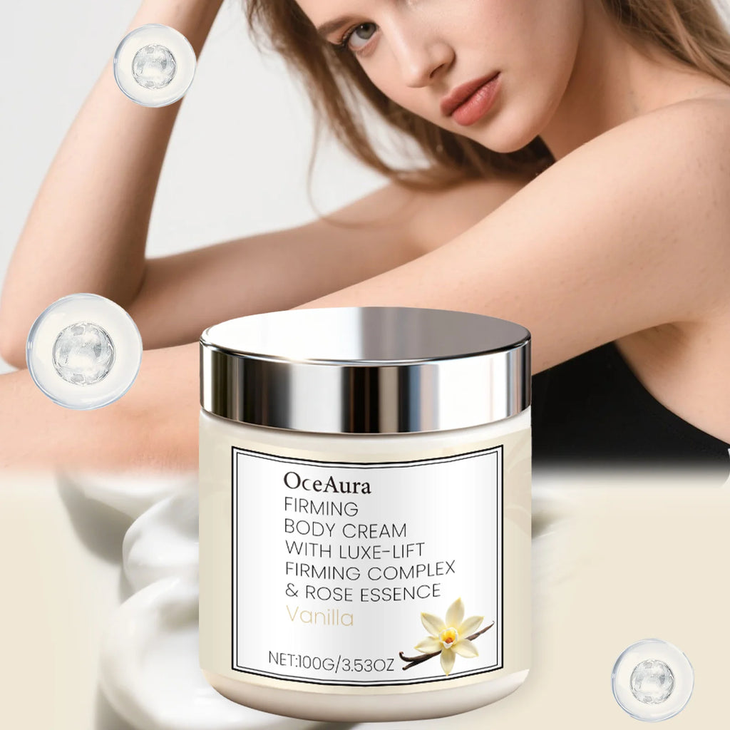 Vanilla Scented Body Cream Firming Moisturizer for Dry Skin Deep Hydration Wrinkle Smoothing Cream Rich Nourishing Body Butter Zpaxo