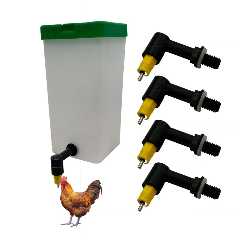 2 4 Chicken Waterer Nipples Drinkers Quail Chicks Turkeys Ducks