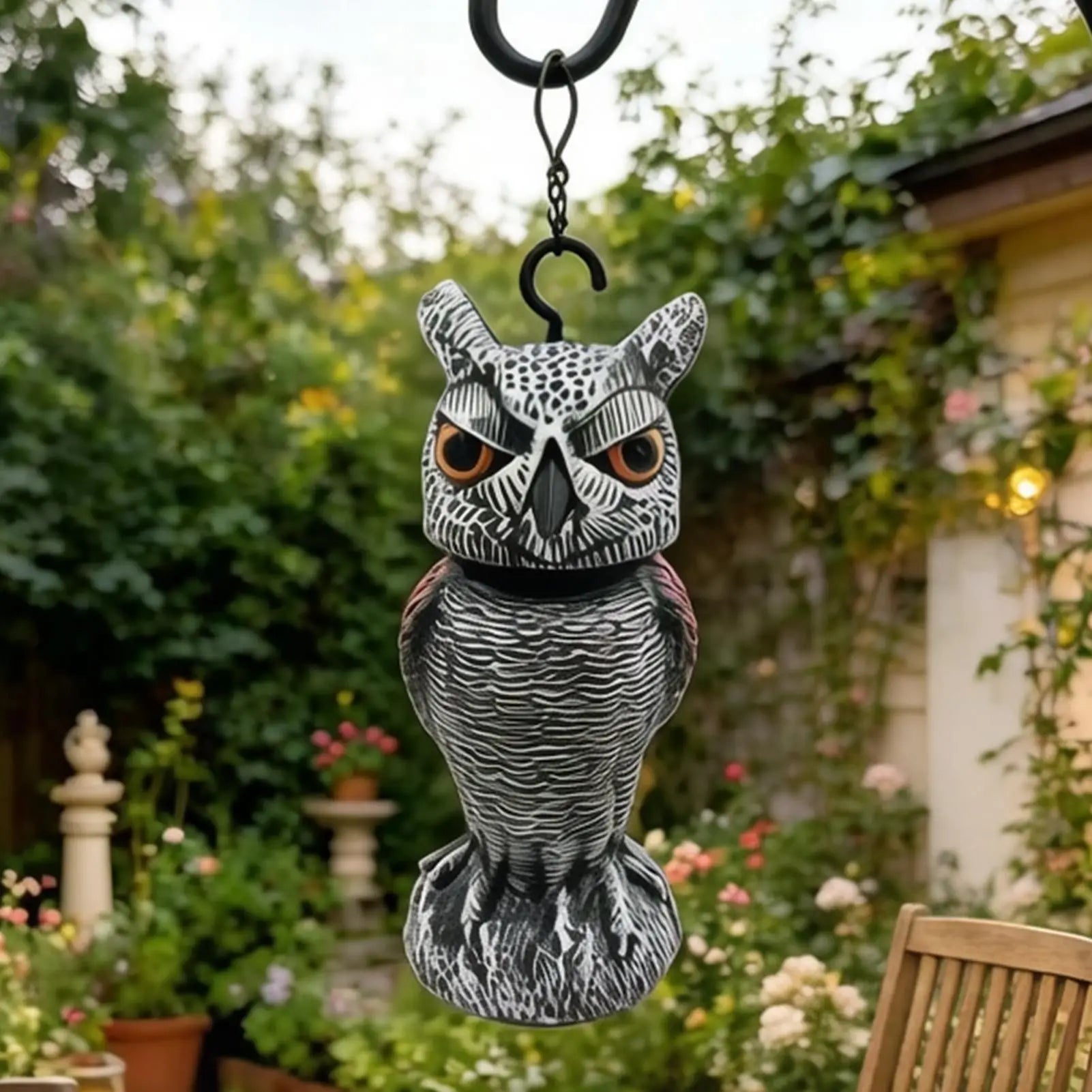 Owls Keep Birds Away Realistic Owl Garden Decoration Patio Bird