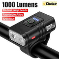 USB Rechargeable Bike Light Set – 1000LM LED Front & Taillight