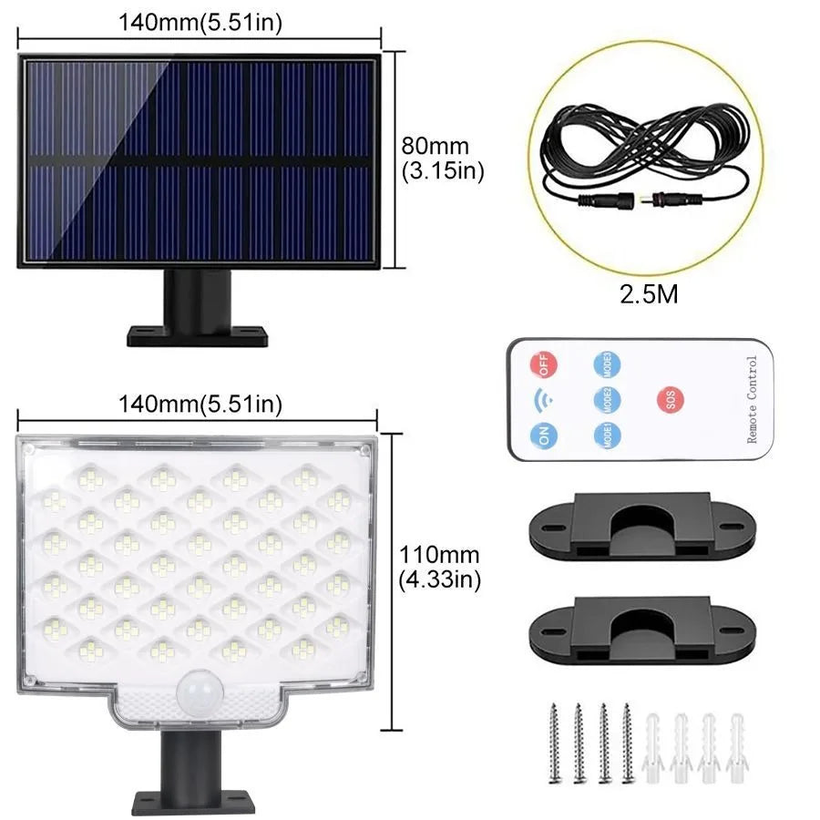 Solar Panel Led Headlights Waterproof 160LED Split Motion Sensor Zpaxo 160Led China Mainland