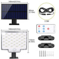 Solar Panel Led Headlights Waterproof 160LED Split Motion Sensor Zpaxo 160Led China Mainland