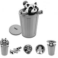 3D Printed Raccoon Animals Fidget Trashcan Home Office Decor Stocking