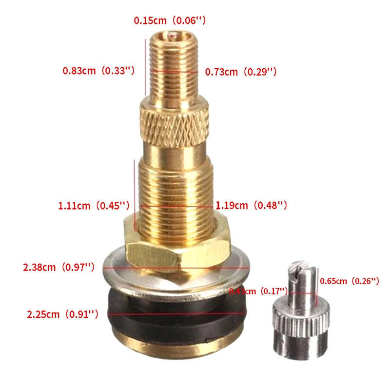 Air Water Tubeless Tire Valve Stems Wheel Rim TR618A Agricultural