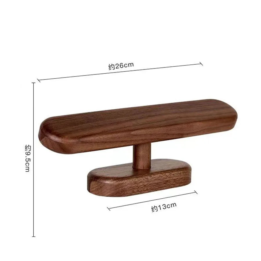 Walnut Wood Watch & Jewelry Display Stand Organizer Rack Jewelry Display Stand Zpaxo small