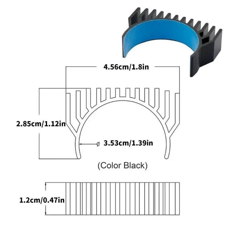 652F Aluminum Heatsink For 36mm K1C Stepper Motor Cooling Efficient Heat Management Zpaxo