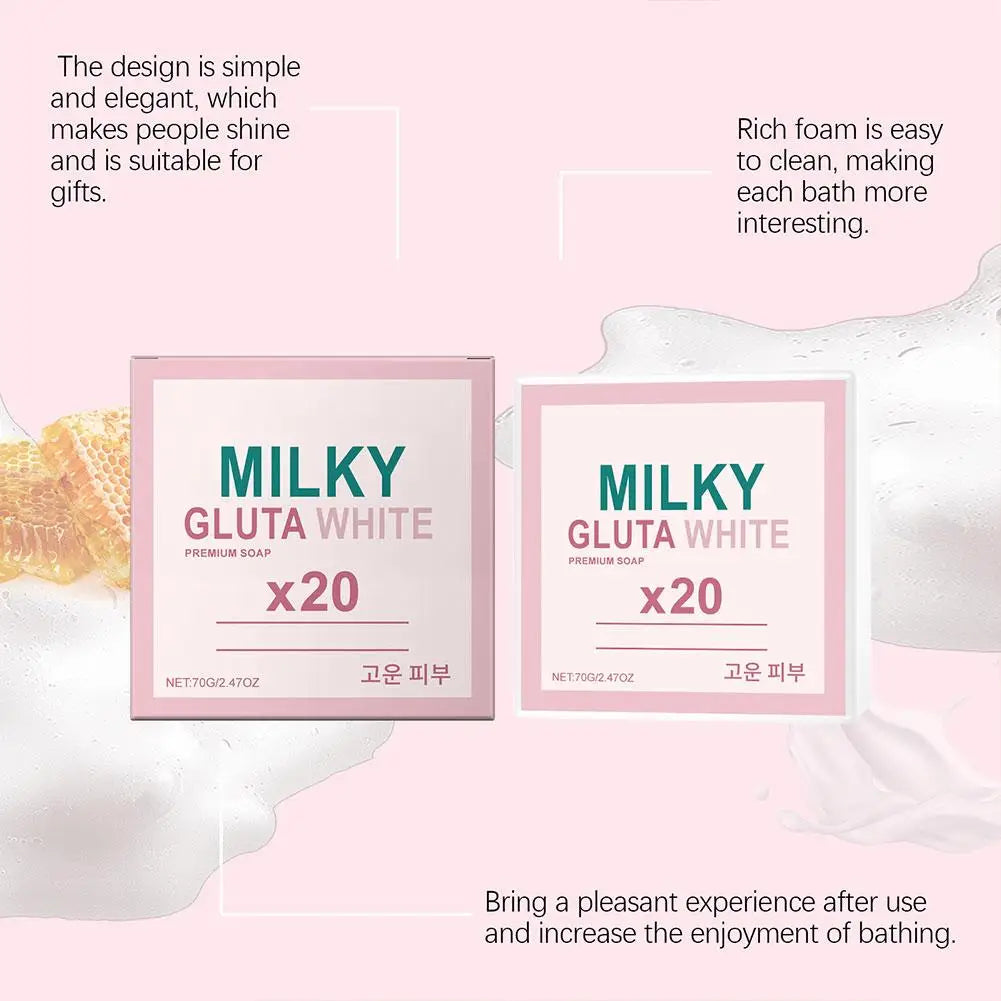 Gentle Milk Bath Soap – Brighten, Cleanse & Control Oil Facial Cleansing Soap Zpaxo