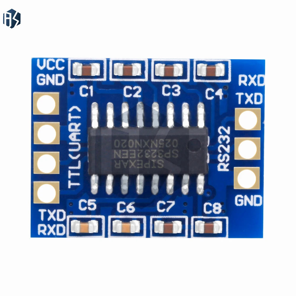 SP3232 RS232-TTL Converter Module: 3V-5.5V Bidirectional Serial Adapter for Arduino-Compatible Zpaxo