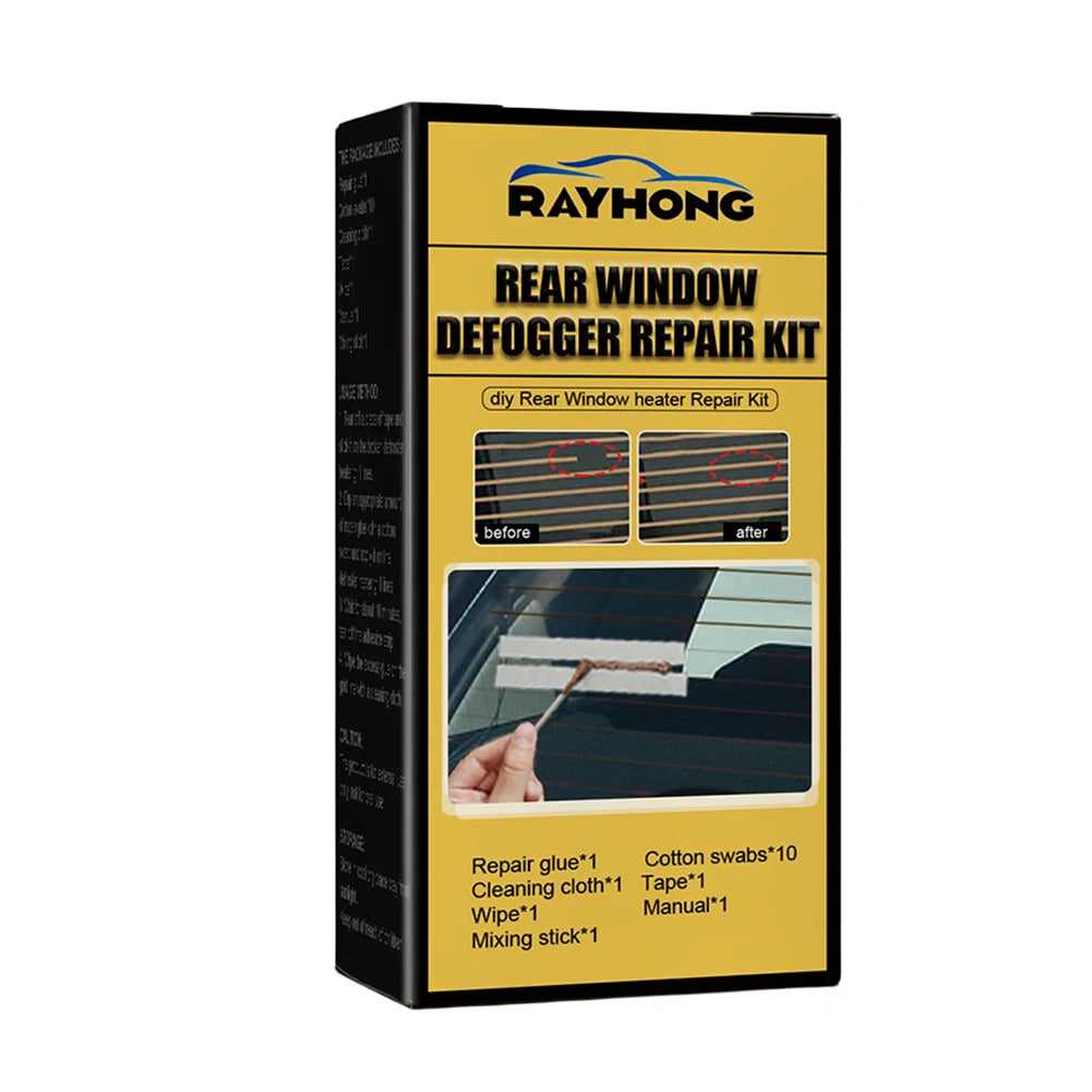 DIY Quick Repair Scratched Broken Defroster Heater Grid Lines Fix