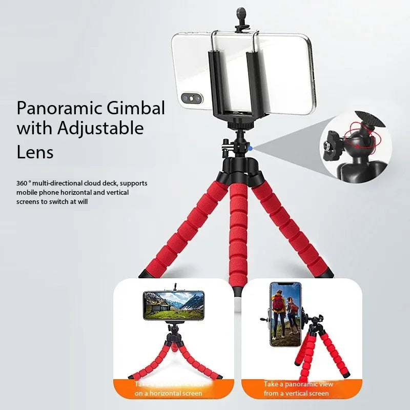 Mini Flexible Octopus Sponge Tripod Holder Xiaomi Huawei Samsung Zpaxo